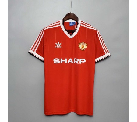 Manchester United 83/84 Home Red Soccer Jersey